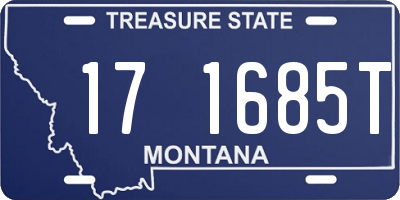 MT license plate 171685T