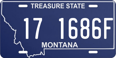 MT license plate 171686F