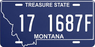 MT license plate 171687F