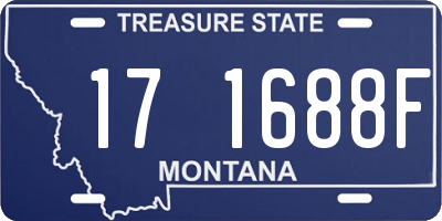MT license plate 171688F