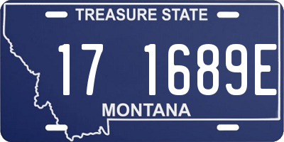 MT license plate 171689E