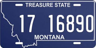 MT license plate 171689O