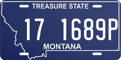 MT license plate 171689P
