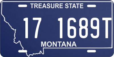 MT license plate 171689T