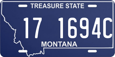 MT license plate 171694C