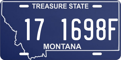 MT license plate 171698F