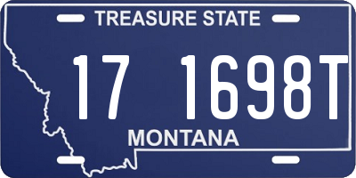 MT license plate 171698T