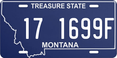 MT license plate 171699F