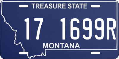 MT license plate 171699R