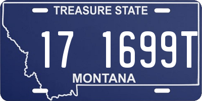 MT license plate 171699T