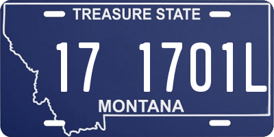 MT license plate 171701L