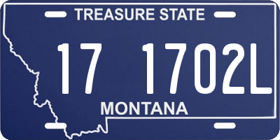 MT license plate 171702L