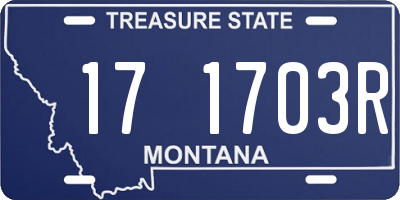 MT license plate 171703R