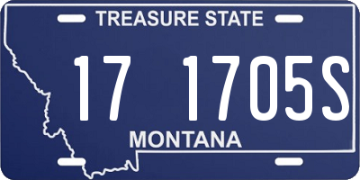 MT license plate 171705S