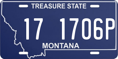 MT license plate 171706P