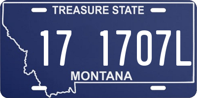 MT license plate 171707L