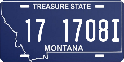 MT license plate 171708I
