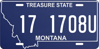 MT license plate 171708U