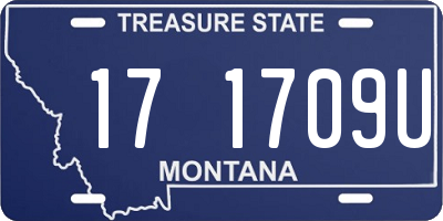MT license plate 171709U