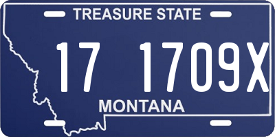 MT license plate 171709X