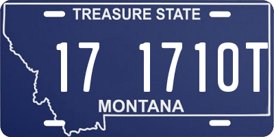 MT license plate 171710T