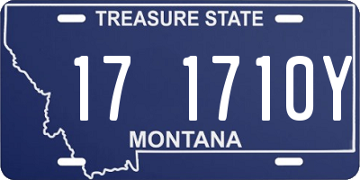 MT license plate 171710Y