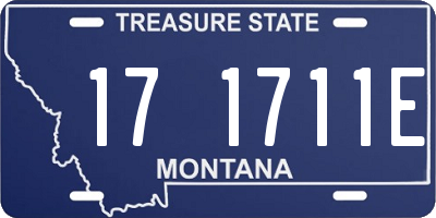 MT license plate 171711E