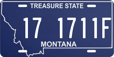 MT license plate 171711F