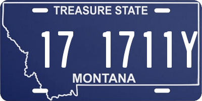 MT license plate 171711Y