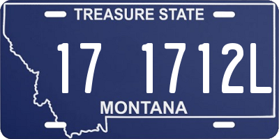 MT license plate 171712L