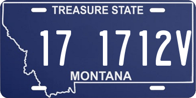 MT license plate 171712V