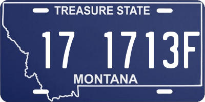 MT license plate 171713F