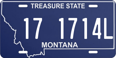 MT license plate 171714L