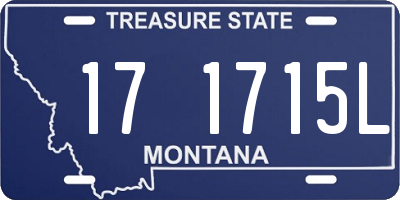 MT license plate 171715L
