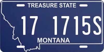 MT license plate 171715S