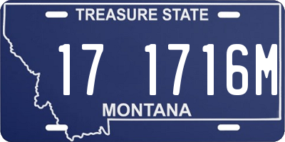 MT license plate 171716M