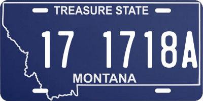MT license plate 171718A