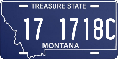 MT license plate 171718C