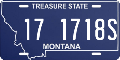 MT license plate 171718S