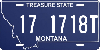 MT license plate 171718T