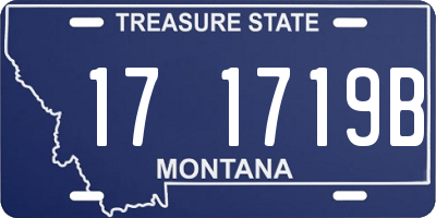 MT license plate 171719B