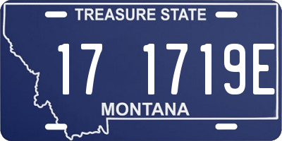 MT license plate 171719E