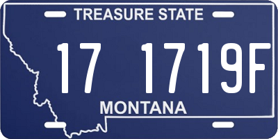 MT license plate 171719F
