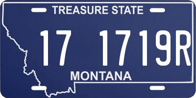 MT license plate 171719R