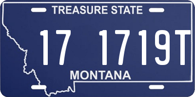 MT license plate 171719T