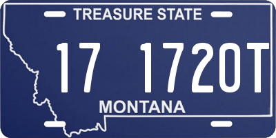 MT license plate 171720T