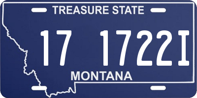 MT license plate 171722I