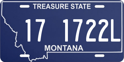MT license plate 171722L