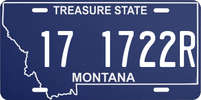 MT license plate 171722R
