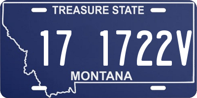 MT license plate 171722V